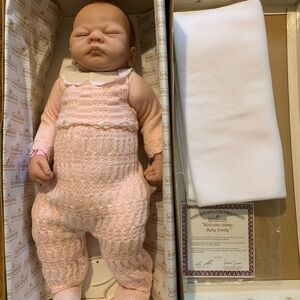 New Ashton Drake‎ So Truly Real Welcome Home Baby Emily Doll Linda Webb Newborn